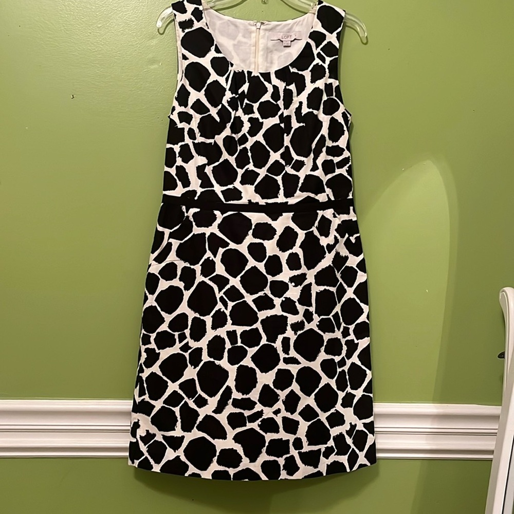 EUC Ann Taylor Loft Animal Print Dress